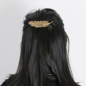 Feather Leaf Hair Clip